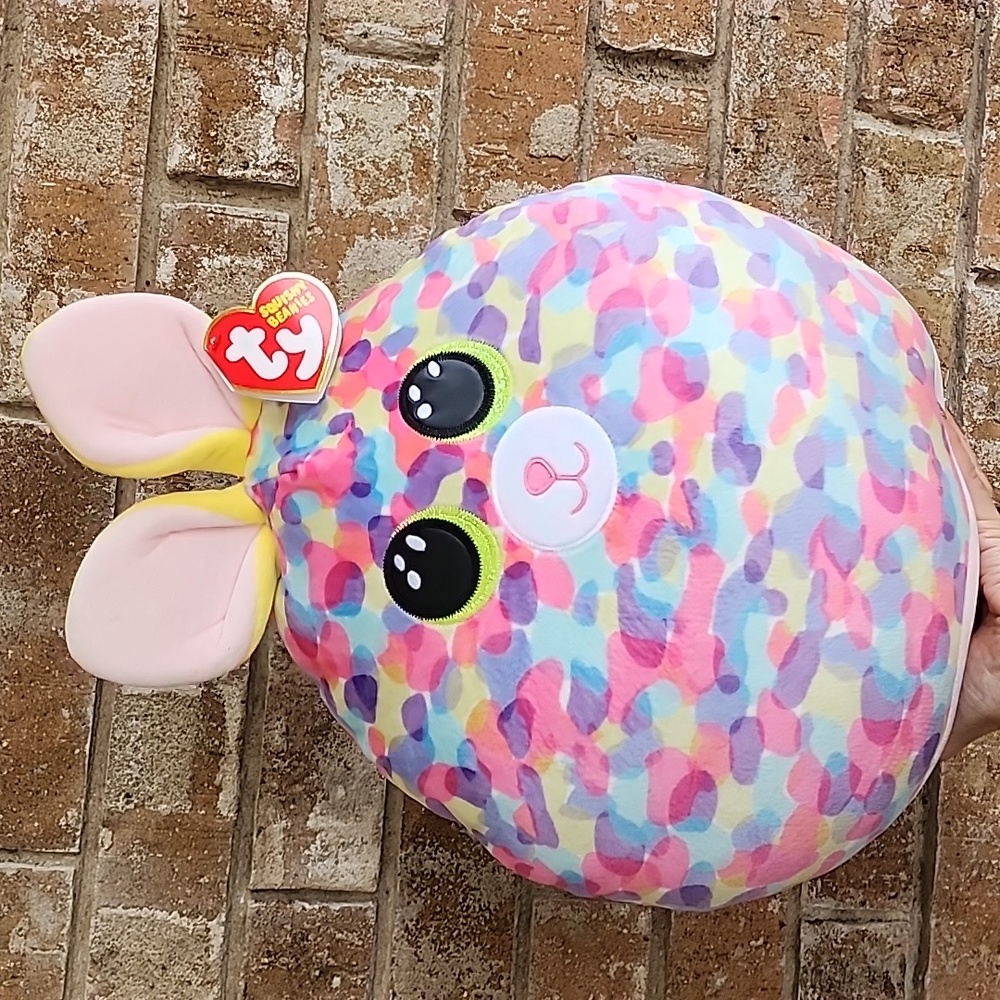 Ty Bon Bon Rabbit Squishy Beanie Plush Stuffed Animal